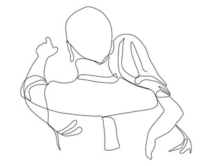 child and her farther