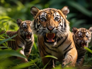 Fototapeta premium tiger in the wild