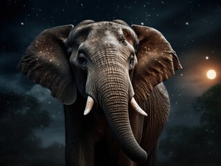 elephant at night