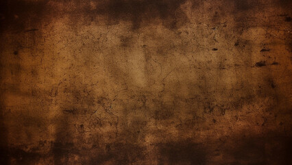 Brown and black grunge background, Grunge background made of old faded brown paper, Generative AI