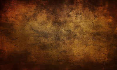 Brown and black grunge background, Grunge background made of old faded brown paper, Generative AI