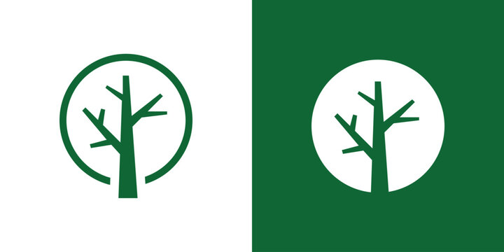 tree, leaf, garden and nature logo design inspiration.