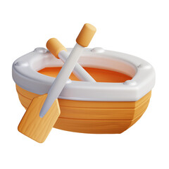 3d render of boat icon