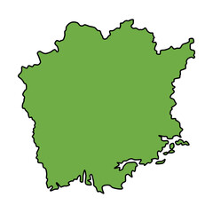 ラフな岡山県