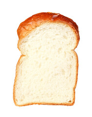 sliced bread isolated on white background