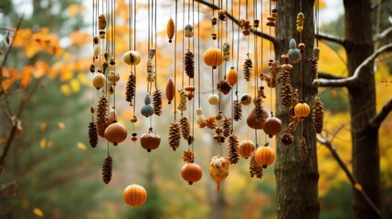 Wind Chimes, Whispers of Autumn, Nature's Melodic Craft