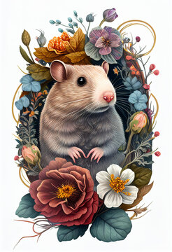 AI generates illustrations of mice