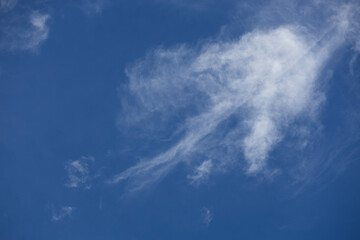 Thin clouds in the morning sky