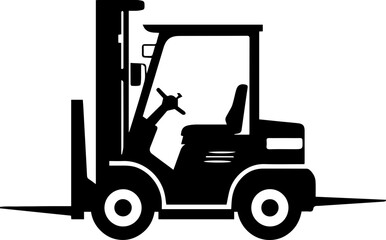 Forklifter Loader Flat Icon