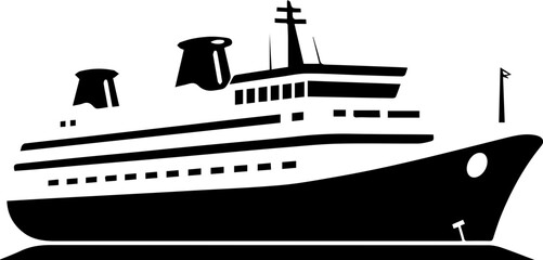 Ferry Ship Flat Icon
