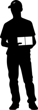 Delivery Man Flat Icon