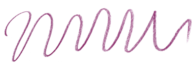 Draw a dark purple pencil line separately on a transparent background.