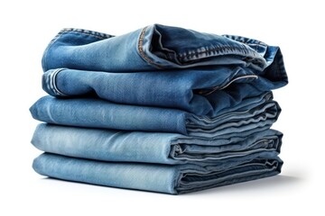 Denim jeans. Isolated objects with transparent background