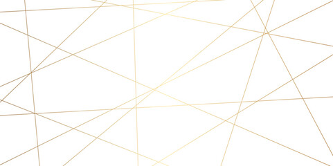 Abstract golden geometric random chaotic lines for t-shirt, wall design background. Luxury premium lines background.
