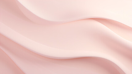 Smooth Pink Waves Background - Pale Blush Fabric for Wallpaper, Spas, Weddings - Generative AI