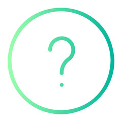 question gradient icon