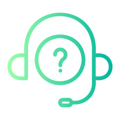 question gradient icon