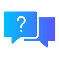 question gradient icon