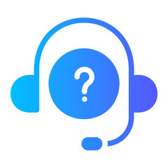 question gradient icon