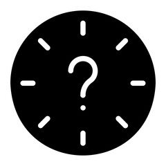 question glyph icon