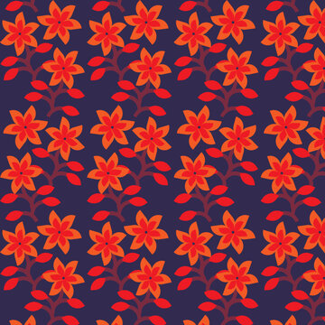 Seamless coppertips flower pattern.