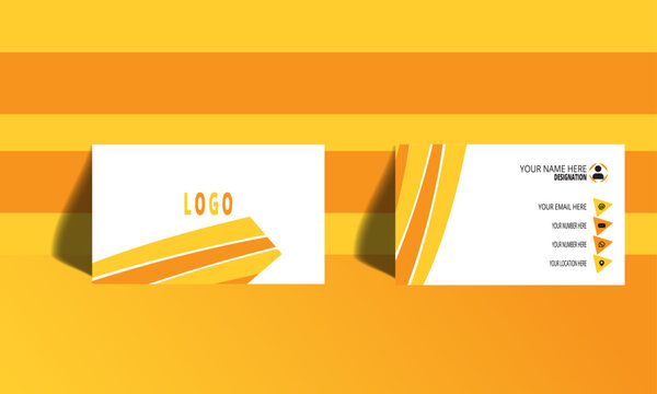  modern,futuristic and clean professional creative presentation template.Vector business card design with high resolution.