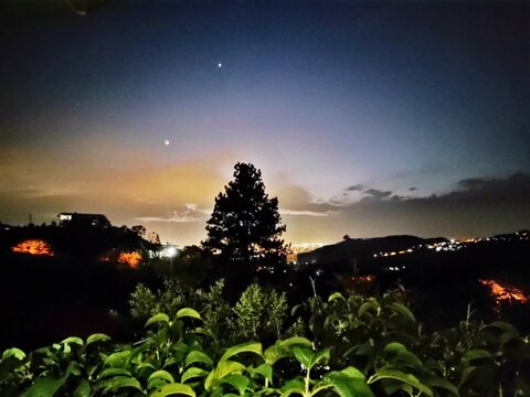 Amanecer en el corregimiento Andes Bajo, Vereda los Andes, Cali - Colombia