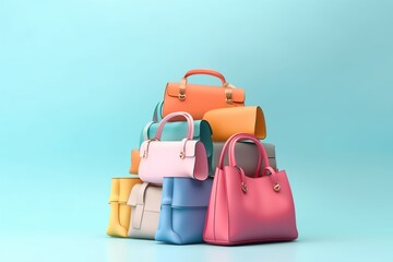 shopping bags. colorful bags