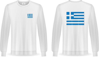 Sweatshirt with Greece flag