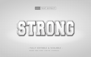 Bold 3d style text effect