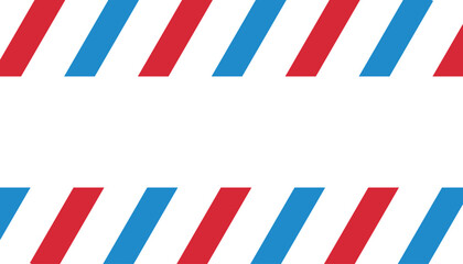 Red, Blue, White diagonal stripes pattern from left to right vector illustration.