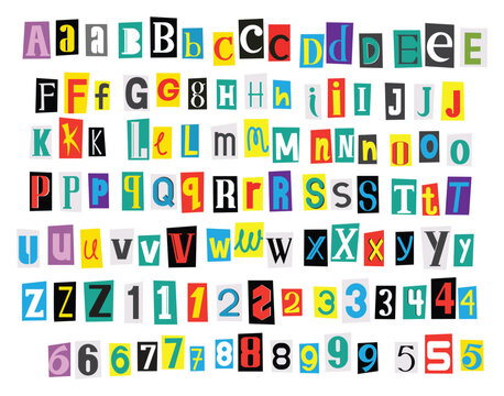 Ransom Note Letters