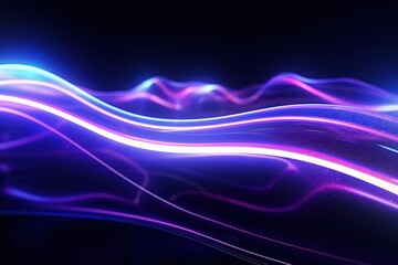 abstract futuristic background with pink blue glowing neon moving high speed wave lines and bokeh lights. Data transfer concept Fantastic wallpaper