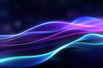 abstract futuristic background with pink blue glowing neon moving high speed wave lines and bokeh lights. Data transfer concept Fantastic wallpaper