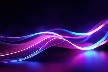 abstract futuristic background with pink blue glowing neon moving high speed wave lines and bokeh lights. Data transfer concept Fantastic wallpaper