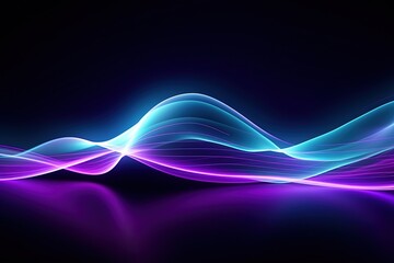 abstract futuristic background with pink blue glowing neon moving high speed wave lines and bokeh lights. Data transfer concept Fantastic wallpaper