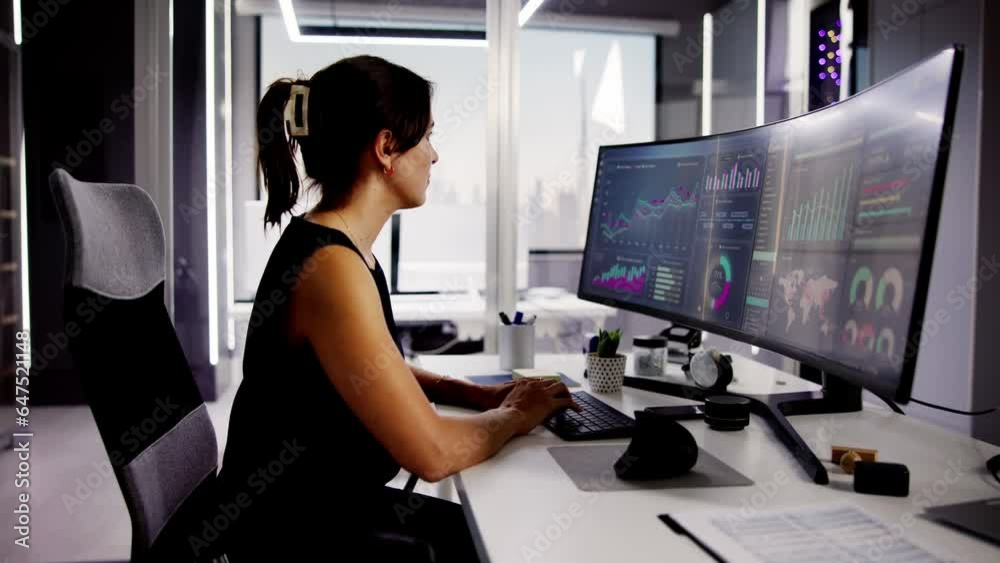 Poster kpi business analytics data dashboard