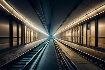 Underground subway in action.
