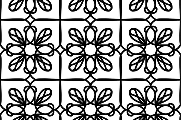 Doodling handwritten line wall handdrawn minimalist seamless pattern