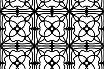 Doodling handwritten line wall handdrawn minimalist seamless pattern