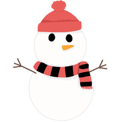 snowman with hat