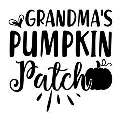 Grandma's Pumpkin Patch Svg