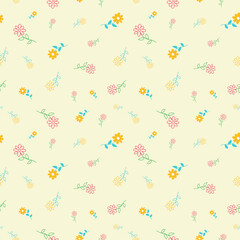 Floral seamless pattern design vector