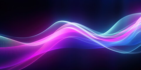 abstract futuristic background with pink blue glowing neon moving high speed wave lines and bokeh lights. Data transfer concept Fantastic wallpaper