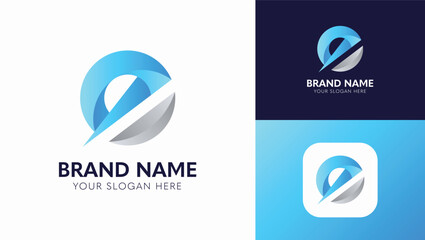 Dynamic Gradient Letter E Logo Design