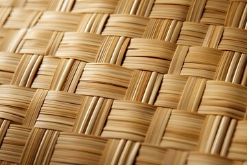Handwoven Textured Natural Bamboo