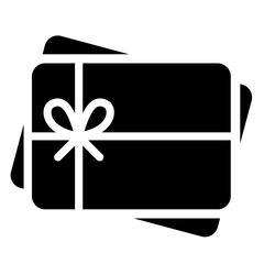 gift card solid icon. Simple solid style.