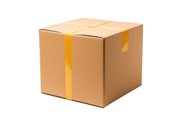 ecommerce package parcel, gift for christmas, delivery, on isolated transparent png background,generative ai