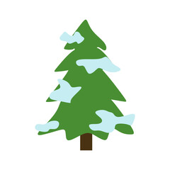 Winter Tree With Falling Snow