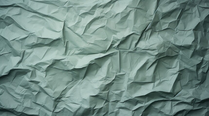 Dark pale green minimalistic crumpled paper background